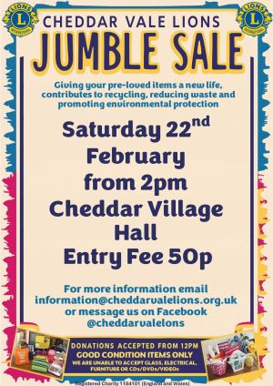 Jumble Sale Poster Feb 2025 - Portrait